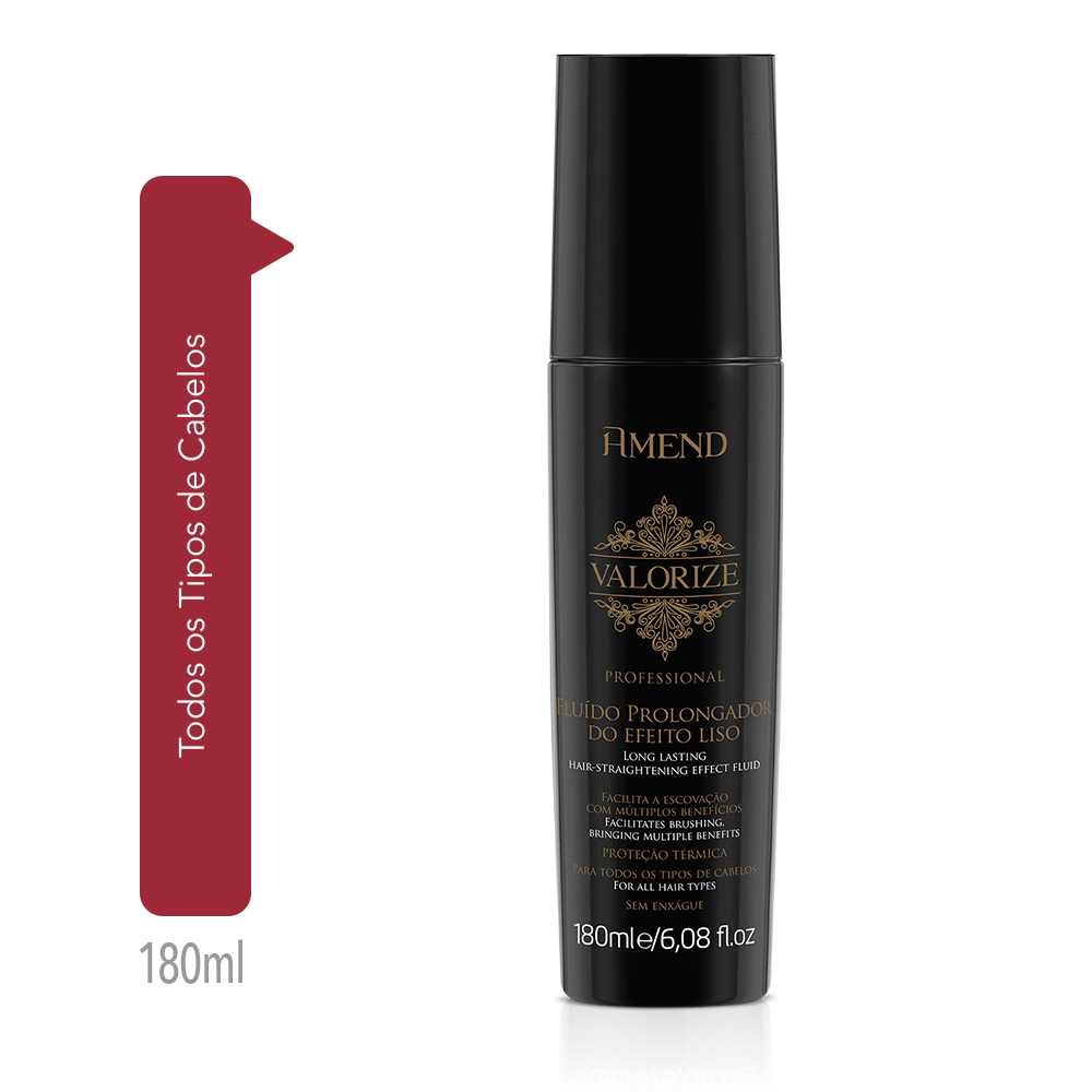 Fluído Amend Valorize Prolongador do Efeito Liso 180ml