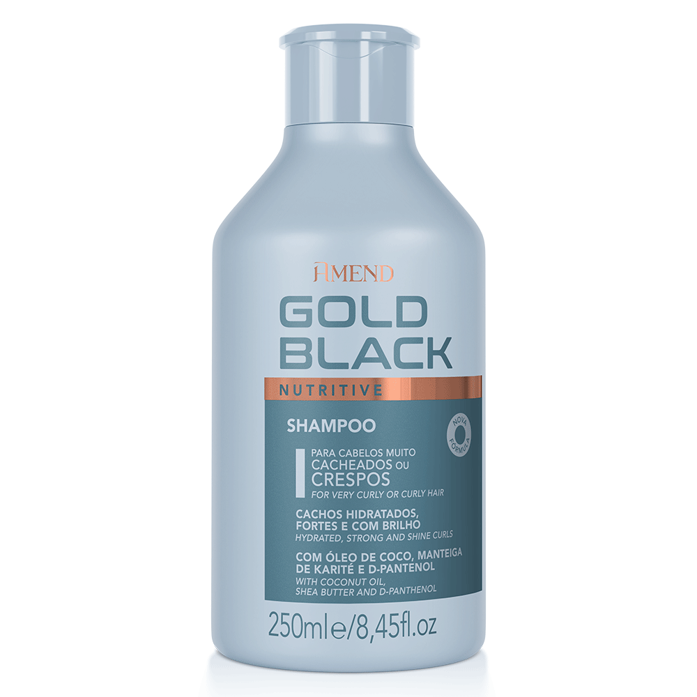 Disciplinador de Cachos Amend Gold Black Nutritivo 250ml