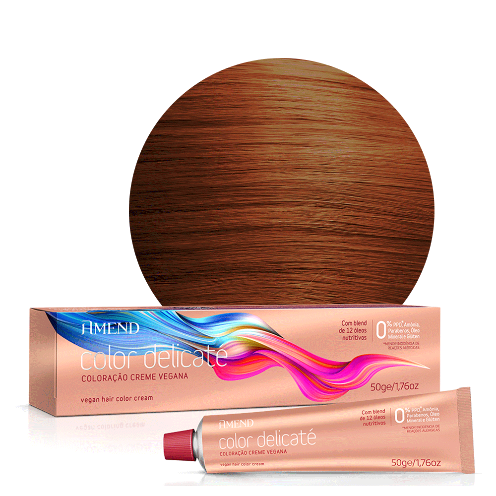 Coloração Amend Color Delicaté 0.43 Cobre Intensificador 50g image number 3