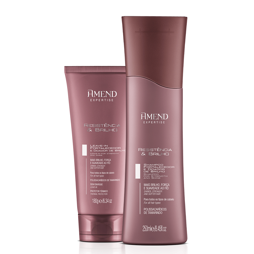 Kit Fortalecedor e Doador de Brilho Amend Expertise Resistência & Brilho | 2 produtos