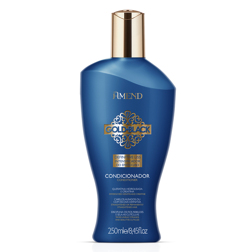 Condicionador Amend Gold Black Intensificador Efeito Liso 250ml