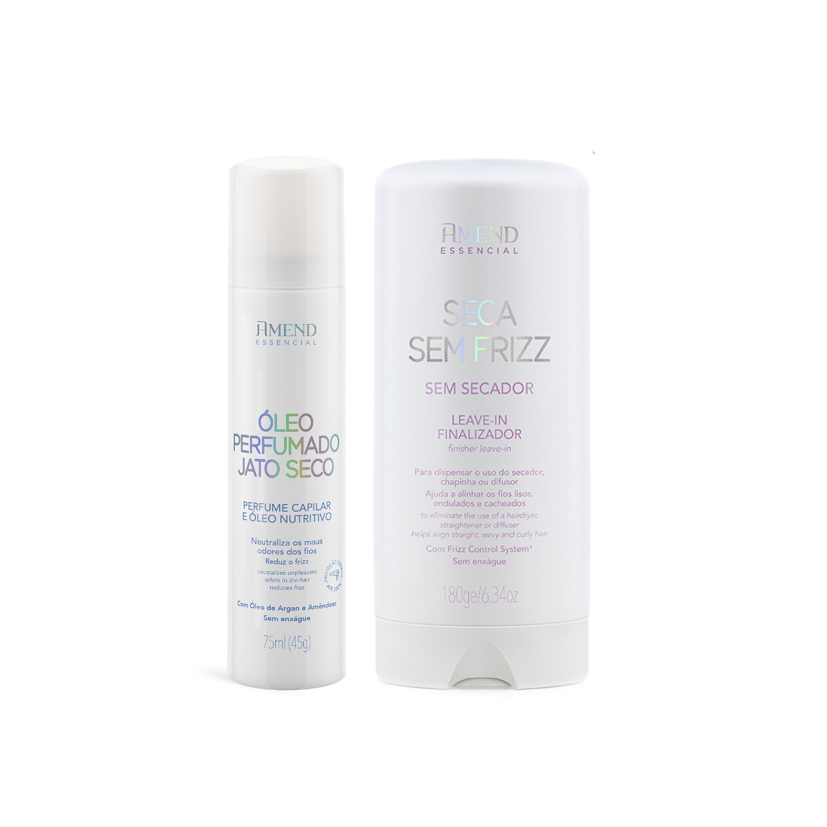 Kit Perfume Capilar e Óleo Nutritivo + Seca Sem Frizz
