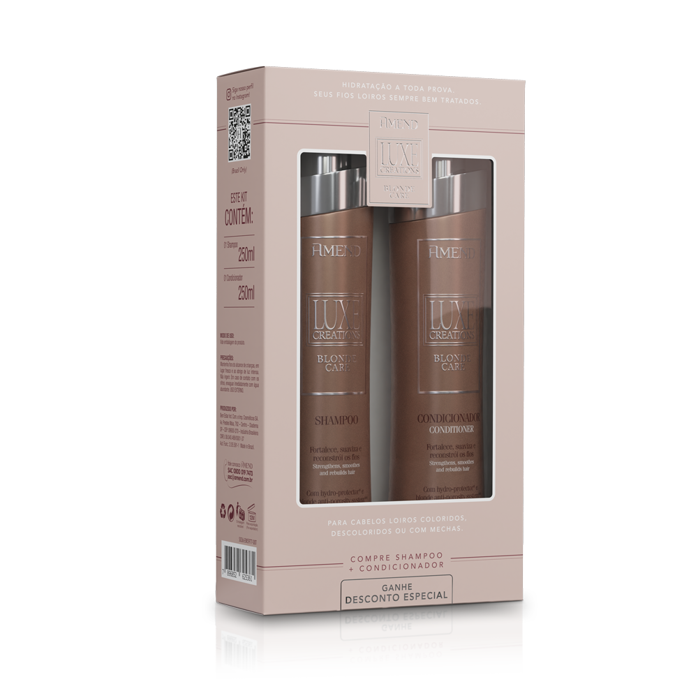Kit Promocional Amend Luxe Creations Blonde Care | 2 produtos image number 0