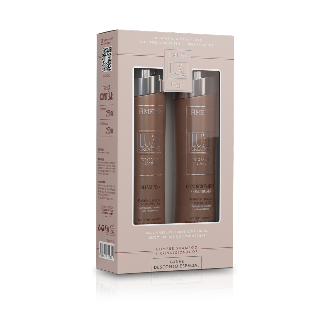 Kit Promocional Amend Luxe Creations Blonde Care | 2 produtos