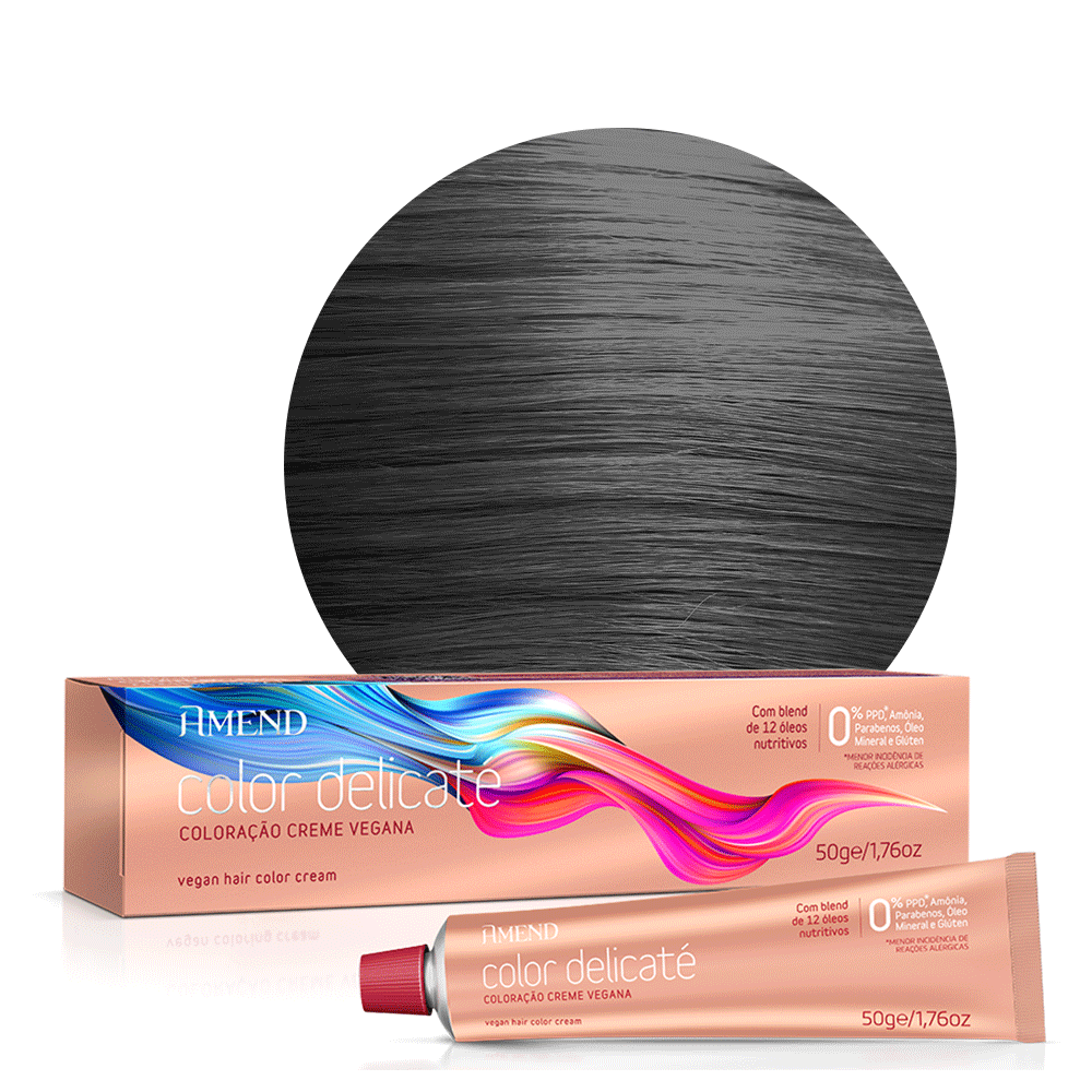 Coloração Amend Color Delicaté 0.1 Cinza Intensificador 50g