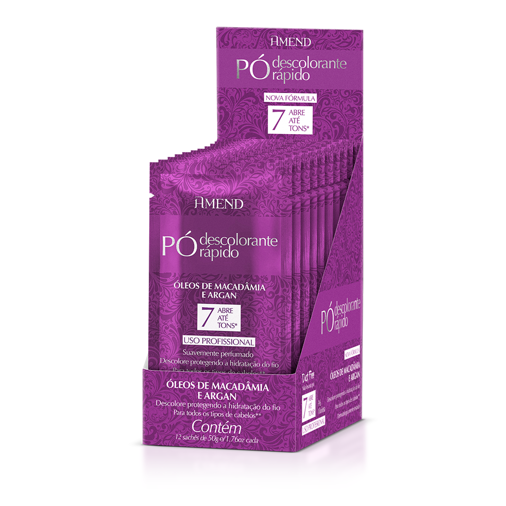 Display P&oacute; Descolorante R&aacute;pido Macad&acirc;mia e Argan