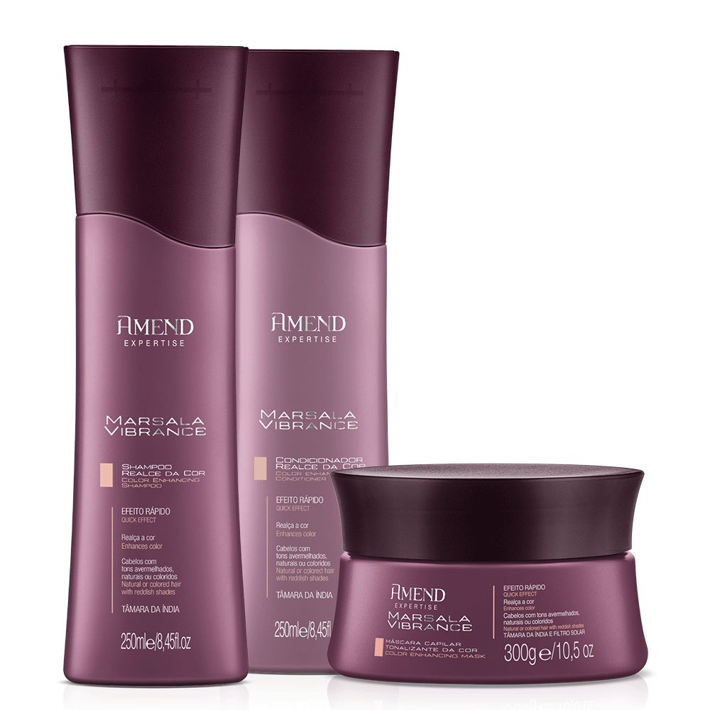 Kit Amend Expertise Marsala Vibrance | 3 produtos