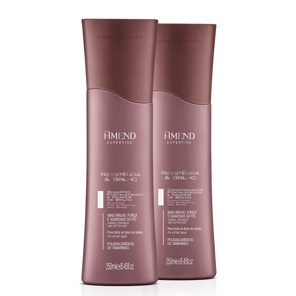 Kit Fortalecedor e Doador de Brilho Amend Expertise Resistência & Brilho | 2 produtos