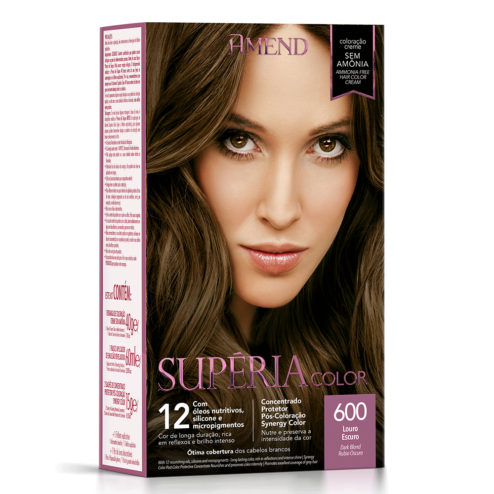 Kit Tonalizante Amend Supéria Color 600 Louro Escuro
