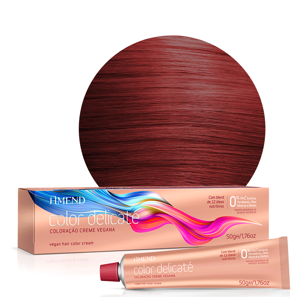 Coloração Amend Color Delicaté 0.6 Vermelho Intensificador 50g